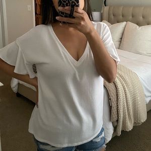 SOLD Ruffled Sleeves Top